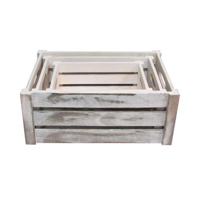 China China Wholesale Cheap High Quality Handmade Wooden Fruit Crates Gift Box for sale