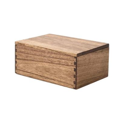 China Wholesale Custom Handmade Natural Wooden Package Craft Organizer Storage Gift Box for sale