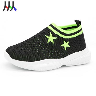 China Fashion Stars Student Cheap Outdoor Breathable Children Kids Casual Sports Walking Mesh Slip On Shoes For Boys Girls for sale