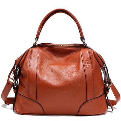 China New Design Fashion Large Capacity Soft Cowhide Genuine Leather Women Satchel Bags High Quality Genuine Leather Handbags for sale