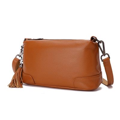 China New 2023 Fashion Body Bags Lady Genuine Leather Crossbody Soft Casual Soft Shoulder Bag for sale