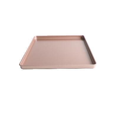 China 12 Inch Viable Gold Rectangular Carbon Steel WIDEAL Nougat Cookie Tray Baking Mold for sale