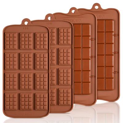 China Sustainable Silicone Break Apart Chocolate Molds - Candy Protein And Energy Bar Silicone Mold for sale