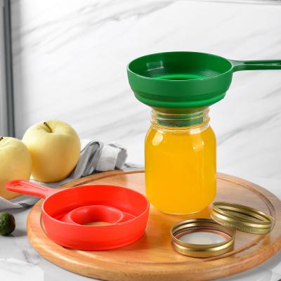 China WIDEAL pp viable plastic collapsible telescopic cooking oil funnel jam funnel filling wide mouth funnel for sale