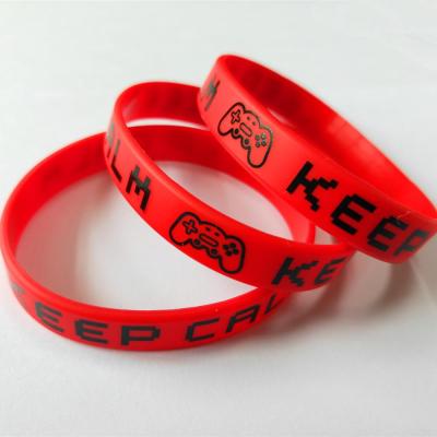 China Cheap Personalized Design Your Own Silicone Wristband Manufacturer CLASSIC Custom Logo for sale