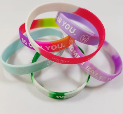 China OEM Colorful Custom Rubber Wristband Silicone For Gift And Promotion Events for sale