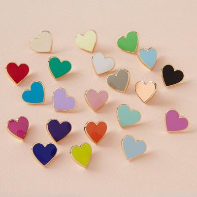 China Europe Customs Heart Shape Soft Hard Enamel for sale