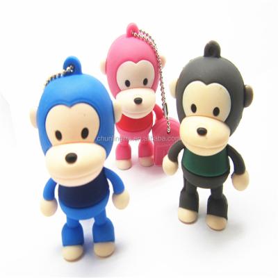 China Cute Animal Cartoon Character PVC USB Flash Drive for sale