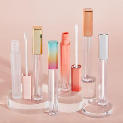 China Cosmetic Empty Lip Gloss Tube Fashion Lipstick Container 5g Luxury Lip Gloss Lip Gloss Bottles Plastic Tubes Lip Blam Container For Cosmetic Packaging for sale