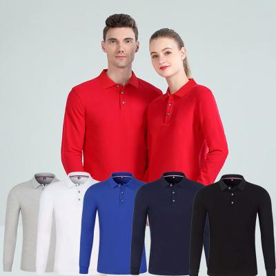 China Anti-Wrinkle 2022 New Spring Men's Solid Color Golf Quick Dry Lapel Long Sleeve T-shirt Wholesale Special Prices Ryder Cup Polo T-shirt for sale