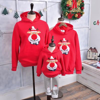 China New Arrivals 2021 Winter 3 Color Breathable Christmas Blanket Hoodie Trending Brushed Blanket Hoodies Christmas Sweater Family for sale