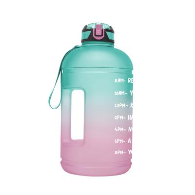 China 1Gallon 3780ML Sustainable Eco Friendly Custom Logo Color Water Bottle With Straw for sale