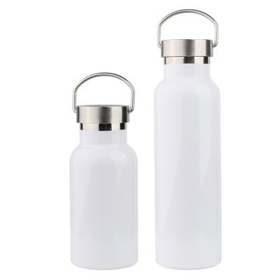 China Sustainable Sport 500ml Metal Stainless Steel Camping Water Bottles With Customized Logo Single Layer for sale