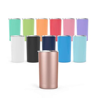 China 20 oz Stainless Steel Viable Double Wall Vacuum Insulated Wine Water Bottle Tumbler With Logo for sale