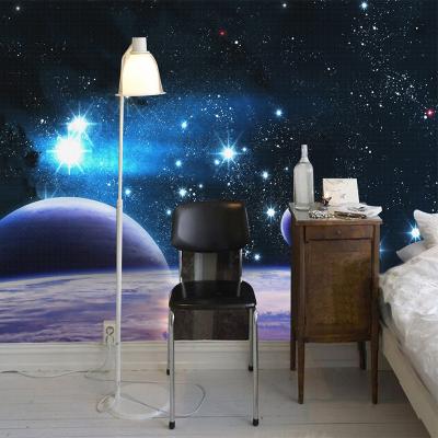 China KOMNNI Living Room Sofa Bedroom Decor Wall Mural 3D Wallpaper 3D Wallpaper Universe Space Star Planet Wall Mural Custom Modern for sale