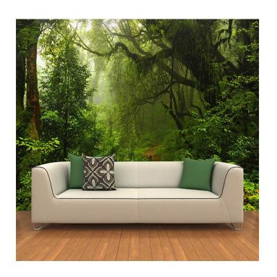 China KOMNNI Modern Custom Wallpaper For Home Decor Fresco Large Wall 3D Sofa TV Background Wallpaper Forest Mural Modern Living Room for sale