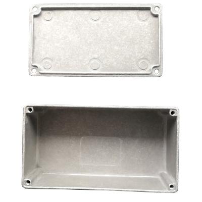 China Control Box Dimensions 122x66x39.5mm 125B 1590N1 Effect Pedal Aluminum Electrics Die Cast Boxes Electric Aluminum Die Enclosure for sale