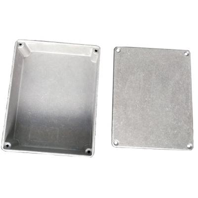 China Guitar Pedal Effects Die Cast Bare Aluminum Pedal Box 1590NS 1590BB Size 120mm*94mm*34.3mm Cost Effective Drilled Service Jiawei for sale