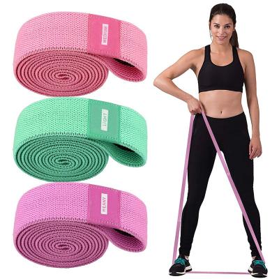 China Heute factory universal sale set of 3 fabric hip circle training resistance band booty fitness elastic band training belt for sale