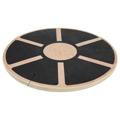 China Eco-Friendly Indoor Fitness Heute Shimmy Balance Board Non-Slip Wood Balance Board Exercise Stability Trainer 15.75 in. of diameter for sale