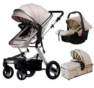 China 6-12 Months High Heute Landscape Baby Stroller Four Wheel Foldingbaby Stroller Sitting Shock Absorber 3 in 1 for sale