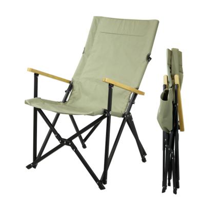 China Outdoor new Korean style Heute aluminum alloy wooden beach chair, outdoor sling extended chair, target folding beach chairs for sale