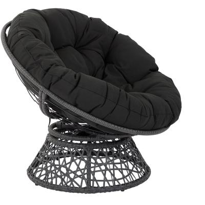 China Eco-Friendly Outdoor Heute Amazone Papasan Wicker Chair With 360-Degree Swivel, Natural Rattan Wicker Papasan Chair With Cushion Rattan Chair for sale