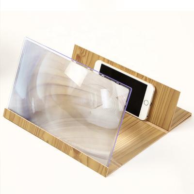 China Wood + blue lens multi-function 14 inch mobile phone screen mobile phone amplifier hd wood anti-blue lens amplifier for sale