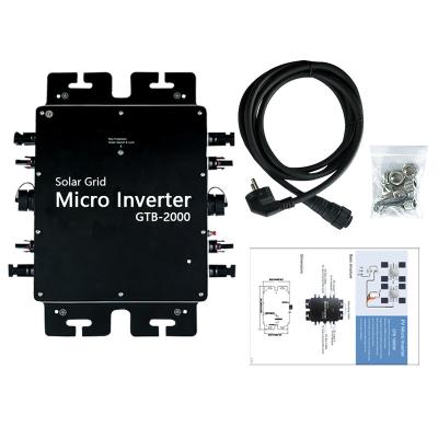 China Smart 2000W Micro Solar Inverter 2Kw On Grid Micro Smart Inverter Cheap Golden Supplier Solar Micro Inverter System for sale