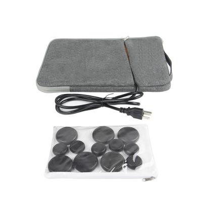 China Large Body Massage Stone Basalt Hot Stone Warmer Set Heater Kit For Spas Massage Therapy Relaxation And More for sale