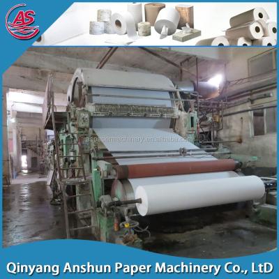 China paper mill plant wood pulp mixed waste paper product toilet paper machine suppliers in china for sale