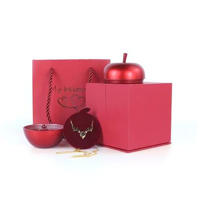 China New Elevator Plastic Boxes Luxury Carton Folding Jewelry Boxes Christmas Style Apple Products Gift Box Necklace Ring Packaging for sale