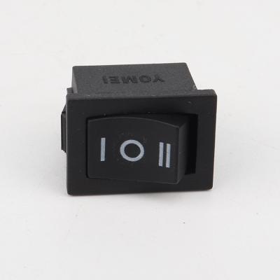 China Electric appliances factory new product square switch square rocker with light three position power switch for sale