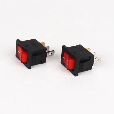 China Electric appliance factory direct sales three-foot square rocker rocker switch high power luminous square button for sale