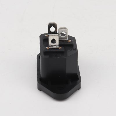 China IEC C14 Connector 3 Pin Snap Type Connector Ac Power Socket Residential / General Purpose AC Socket For PCB for sale