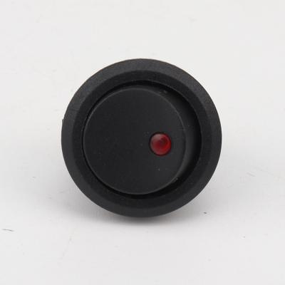 China Electric Appliances Factory Round 12V Latest Switch Button With Light Red Round Rocker Electric Switch Button for sale