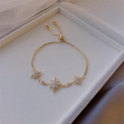 China FASHIONABLE Fashion Customized Diamond Charmful And Lovely Sterling Silver Gold Plated Bracelet for sale