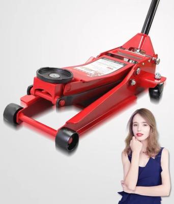 Cina Customisable 3 T Low Profile Hydraulic Floor Jack Steel Color Box OEM Car Jack Supporto in vendita