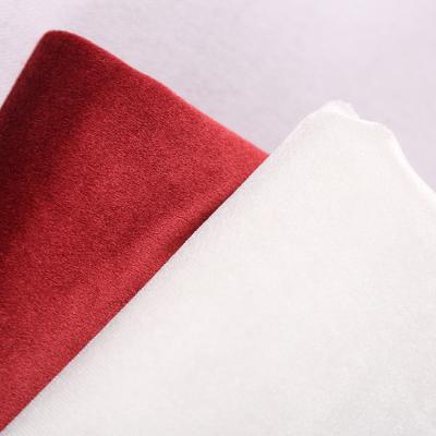 China Factory supply waterproof super poly knit fabric 220gsm 100%polyester italian tricot trinda velvet for sale