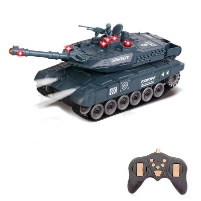 China Hot Sale German RC Hobby Car 2.4G Radio Control Tank Model With Light And Noise RC Tank Fighting Toys for sale