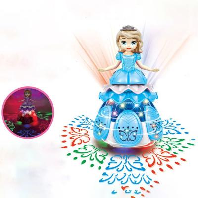 China 5D Battery Powered Hot Sale Princess Doll Battery Walking Light Musical Electric Toys Wholesaler for sale