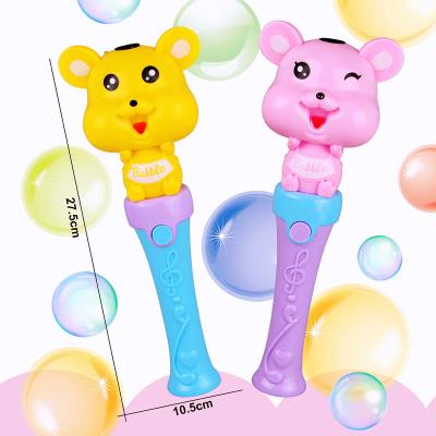 China With light & Music Summer Hot Sale Bubble Toys Outdoor Toys Automatic Bubble Stick Magic Wand for sale