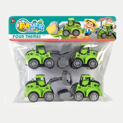 China Eco-friendly Friction Toy Hot Sale Toys Vehicle Plastic Farmer Truck Farmer Toys Press Farmer Car for sale