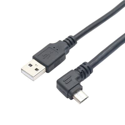 China MP3/MP4 Player 90 Degree Bend Data Cable Synchronization Micro USB2.0 USB 1.1 Adaptive Charging Cable 0.3M 0.5M 1M 1.5M For Android Phone OEM Support for sale