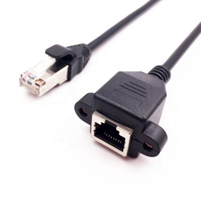 China RJ45 COMPUTER Male to Female Ethernet LAN Network Cord Connector Cable Internet Extension Cable with Screw 0.3/0.5M/0.6M/1M/1.5M/2M/3M/5M for sale