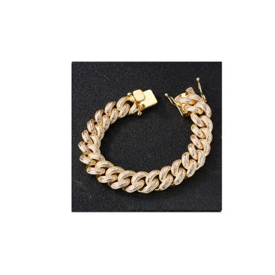 China Wholesale High Quality Hiphop Factory Necklace Fashion 925 Sterling Silver Durable Bracelet for sale