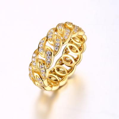 China Hiphop Wedding Rings 18k Gold Couple Diamond Ring 14k Gold Ring Jewelry for sale