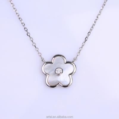 China High Quality Fine Quality Custom Women Charm Necklace Chain 925 Sterling Silver Necklace for sale