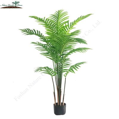 China High quality environment friendly office, plastic palm plant living room ornamental artificial trees for outdoor for sale