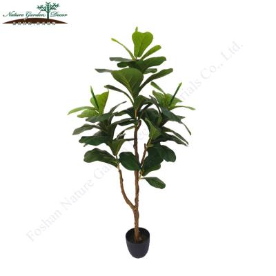 China Decorative Nature Garden Fiddle Fig Green Plant Artificial Environmental Friendly Tree for sale